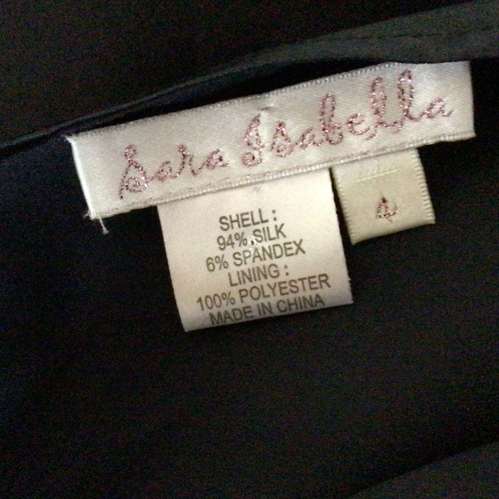 Sara Isabella NEW black silk halter dress, 4 - Picture 4 of 10